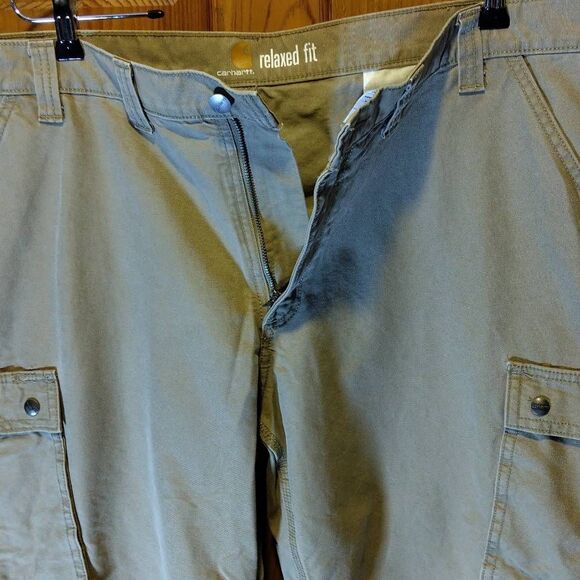 Carhartt Men's Relaxed Fit Cargo Pants 44x30 NWOT Tan Sandy Color - Picture 6 of 13
